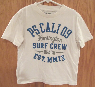 Boys PS AEROPOSTALE White LOGO T-SHIRT~size 5~NEW