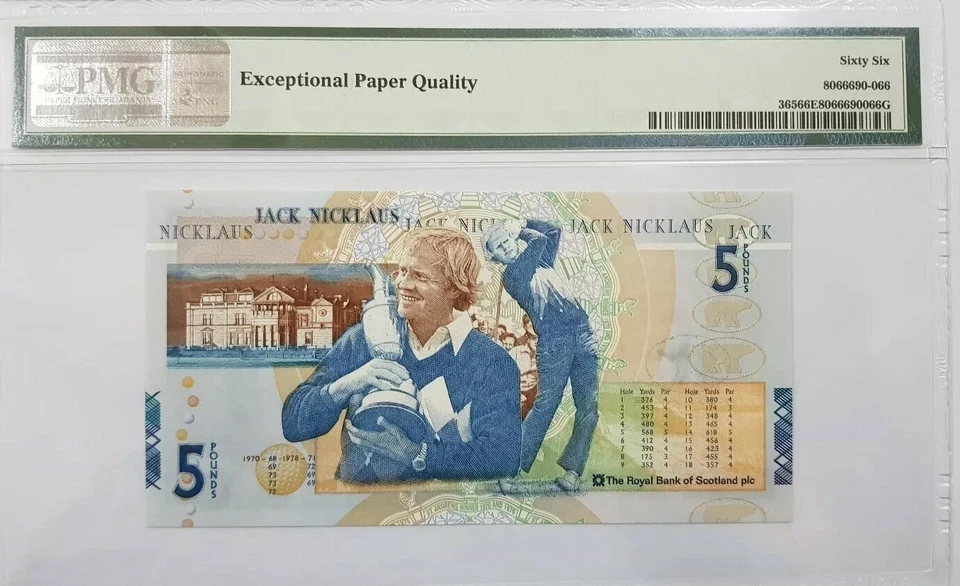 2005 Scotland 5 Pounds, PMG66 EPQ GEM UNC <P-365> "Commemorative" - Image 2 of 2