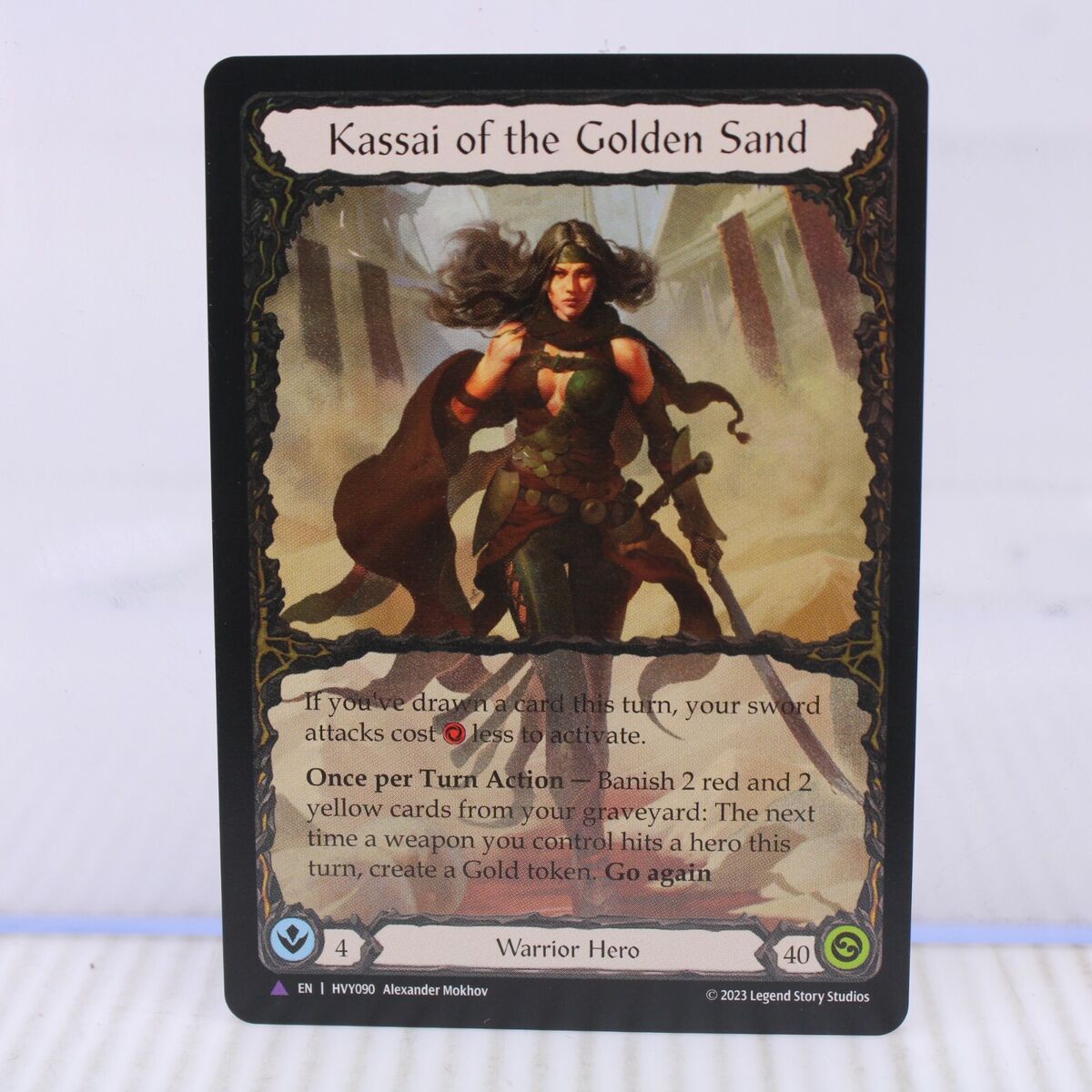 A6 Flesh and Blood TCG Heavy Hitter Marvel Foil Kassai of A6 Flesh and Blood TCG Heavy Hitter Marvel Foil Kassai of