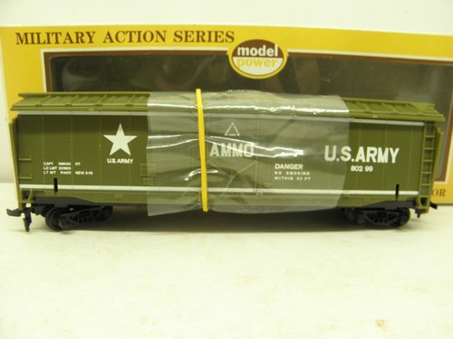 MODELO POWER SERIE DE ACCIÓN MILITAR -AMMO BOXCAR EJÉRCITO DE ESTADOS UNIDOS #80299 - ESCALA HO - USADO | Zustand: Used