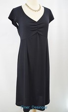 Motherhood Maternity matte stretch knit dress chic Basic essential LBD S/S SZ S