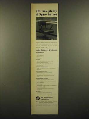 1966 JPL Jet Propulsion Laboratory Ad - JPL Has Plenty of Space for You