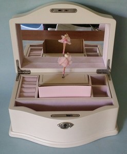 Pottery Barn Kids Joyas Caja De Musica Mimi Blanco Ebay