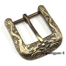 Brass Dragon Pattern Belt Buckle Men's Pin Belt Buckles Fits For 1.5 inches Belt