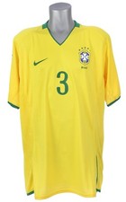2008 Lucio, Team Brazil, Match Worn Jersey, World Cup Qualifier, (2) LOA's