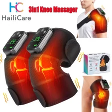 Electric Heated Knee Massager Arthritis Pain Relief Vibration Massage Joint Pad