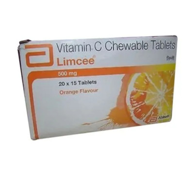 Abbott Limcee Chewable Vitamin C Tablet - Orange Flavour