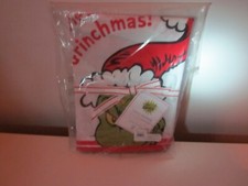 Pottery Barn Kids Grinch Christmas Holiday Runner New In Pkg w/Pom Poms and Tags