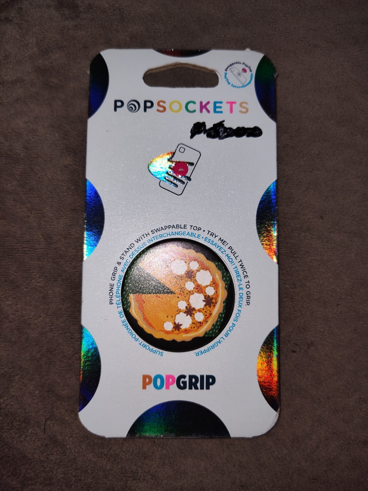 Collapsible Popsocket Single Grip & Stand for Universal Phones and Tablet Holder-image