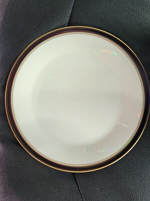 Noritake Ivory China 7274 Ivory And Ebony Salad Plates Set Of 4 