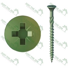 GREEN COATED PROFESSIONAL DECKING SCREWS LANDSCAPE FENCING EXTERIOR 50 60 70mm