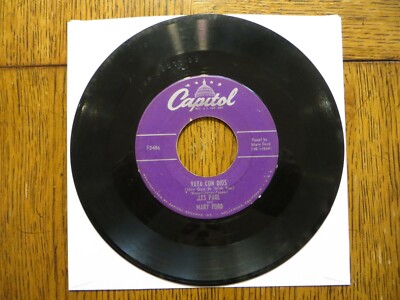 Les Paul & Mary Ford   Vaya Con Dios - 1953 - Capitol F2486 7'' Single G+/Generic