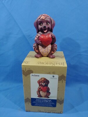 Jim Shore 6006224 Love Is A Faithful Friend - Pint Sized Dog