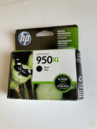 HP 950XL Genuine Black Ink Cartridge CN045AN Exp 2017 New Sealed.