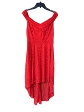 Homrain Women's Wedding Formal Size Large Floral Lace Casual Off Shoulder NEW