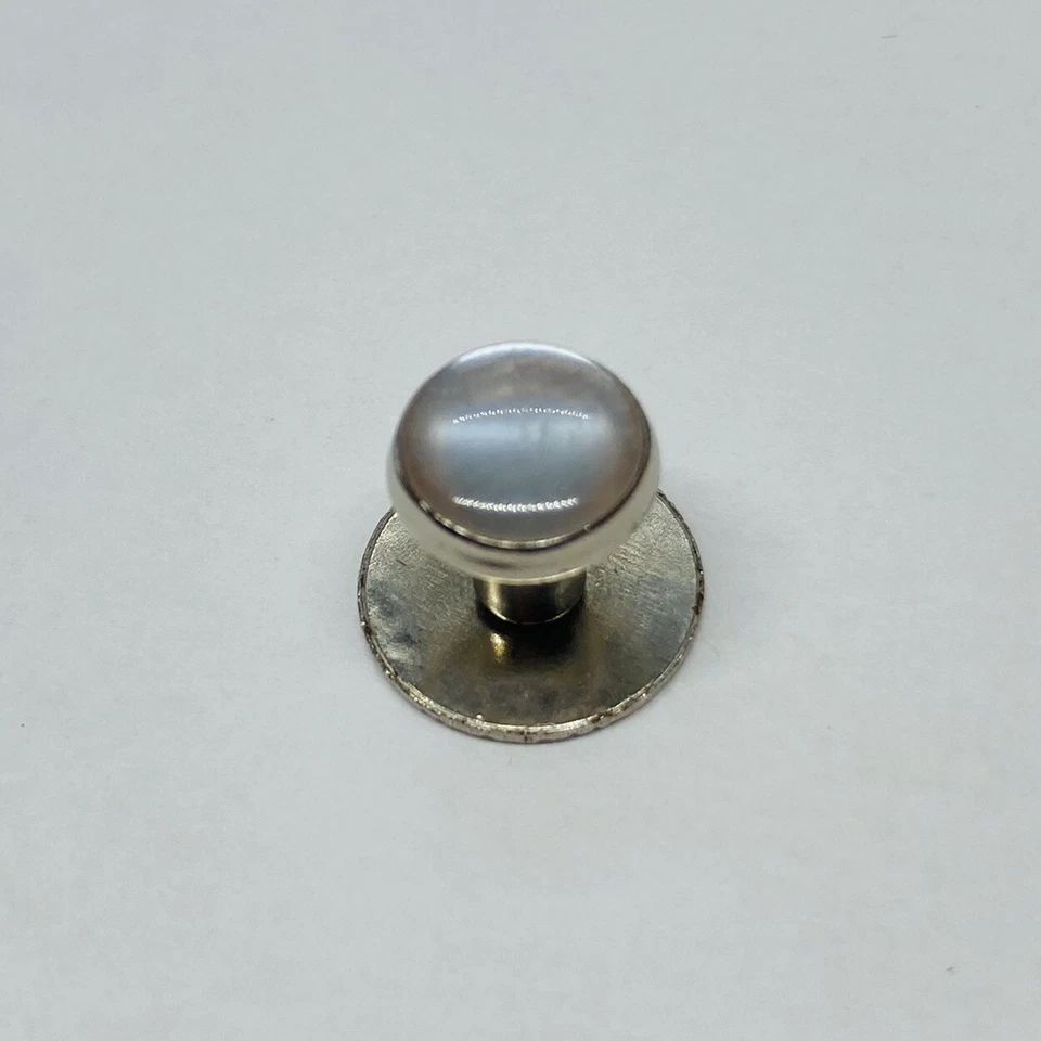 Vintage Pearlescent Shirt Cuff Collar Button Replacement Art Decor Set 1 - Image 4 of 4