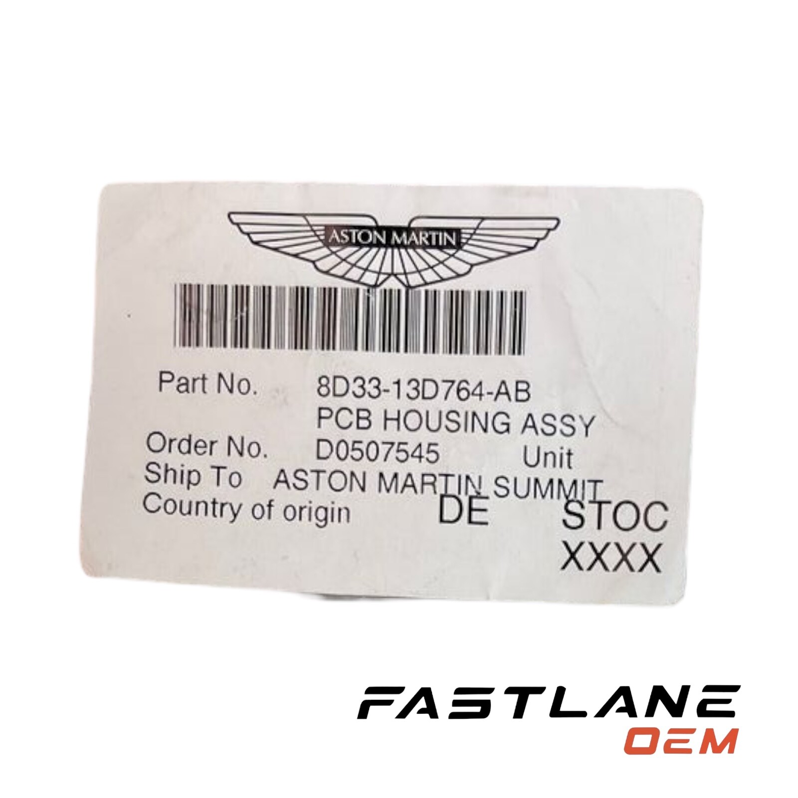 2010-2020 ASTON MARTIN RAPIDE INTERIOR LAMP ASSEMBLY NEW OEM 8D33-13D764-AB