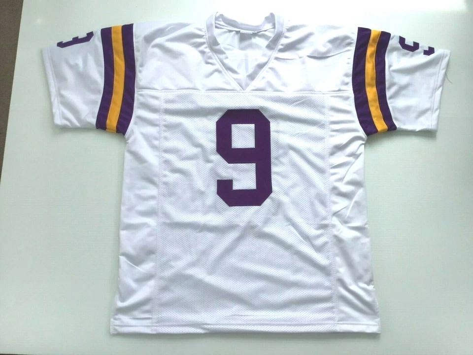 Jersey Tommy Kramer blanco cosido personalizado sin firmar - M, L, XL, 2XL, 3XL Foto 2 de 2