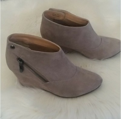 taupe booties no heel