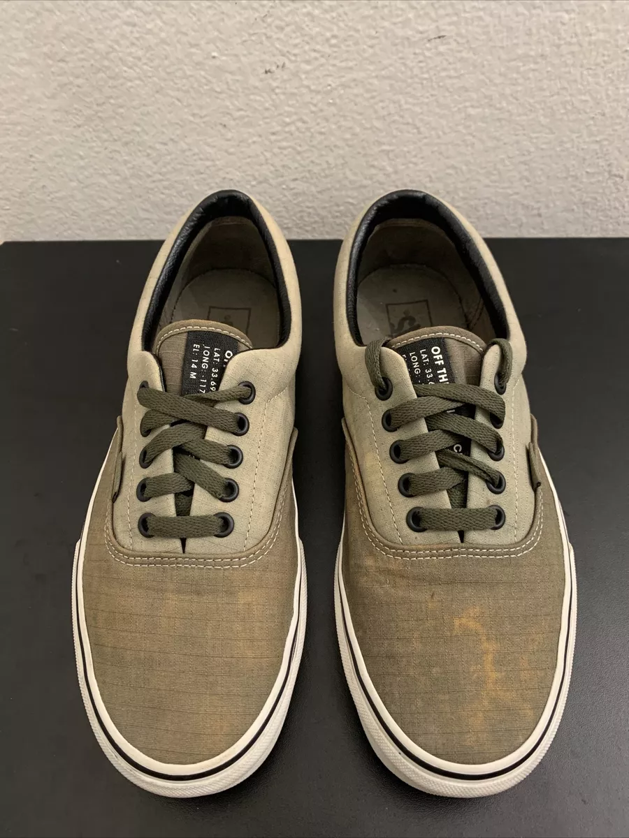 Vans skate shoes mens cheap olive