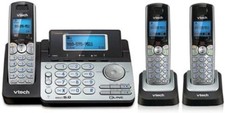 VTech DS6151 Dect 6.0 2 Line Cordless Phone With Answering And DS6101 Handset
