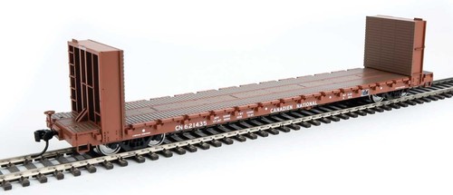 Coche de carga Walthers Mainline HO 5868 Canadian National 60' mampara flatcar | Zustand: New