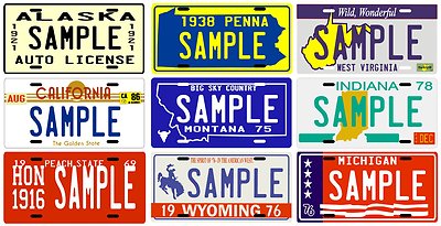 Your Name Your State Custom Classic License Plate - Choose from all 50 States