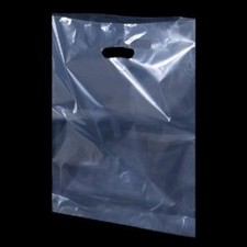 Carrier Bags Reusable Clear Shopping Security Checkout  Airport 200 Gauge