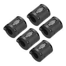 5Pcs Ferrite Filter Ring Core RFI EMI Cable Clip ID 13mm Black