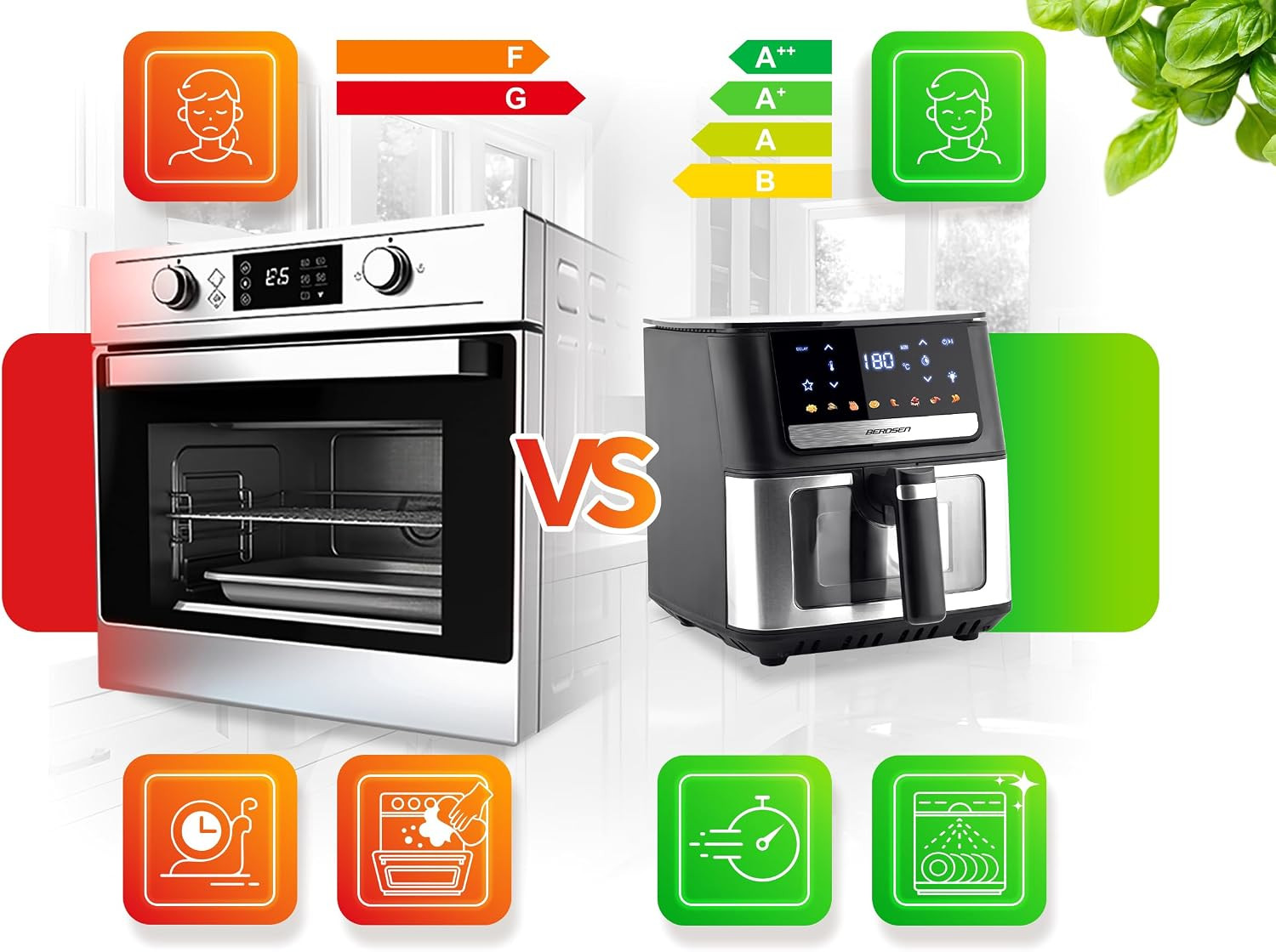 Friggitrice ad aria calda XL 6,5 L con touchscreen foto 3