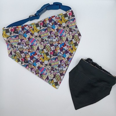 Easter #1 Cartoon Characters Reversible Over the Collar Dog Bandanas