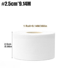 5 Rolls 2.5/3.8/5Cm Sport Athletic Waterproof Cotton White Boxing Adhesive Tape