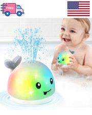 Whale Bath Toy Sprinkler, Light Up Bath Toys for Kids Ages 1-3 Babies 6-12-18 Mo