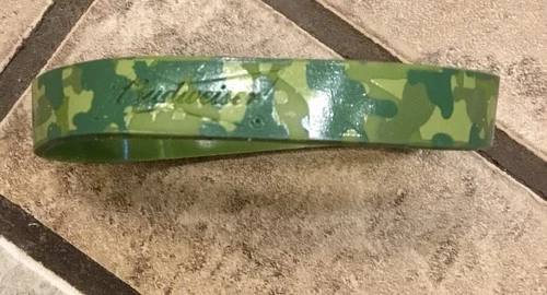Budweiser Camouflaged Wrist Band Folds Of Honor - Green Army Military NEW!!