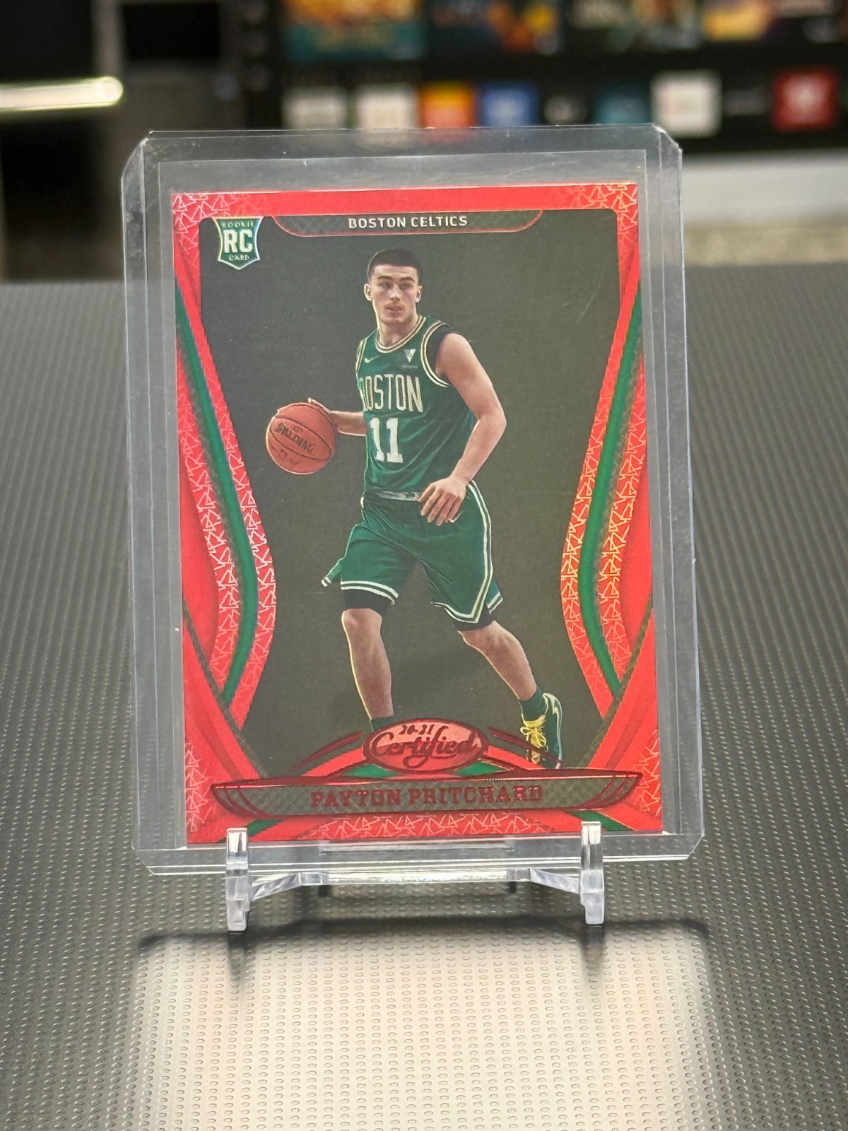 2020-21 Panini Certified - Payton Pritchard #175 Mirror Red (RC) Boston Celtics