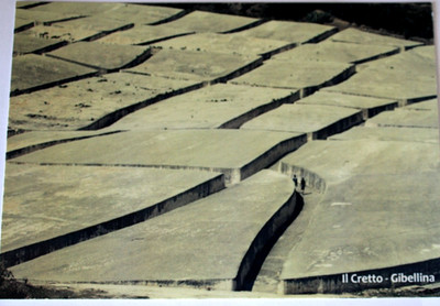 Cartolina. Gibellina. Cretto di Burri. particolare. Sicilia. Non viaggiata