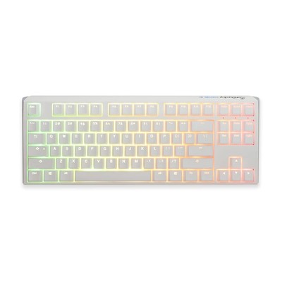 One 3 TKL Pure White Hotswap RGB Mechanical Keyboard (Cherry MX Silver)