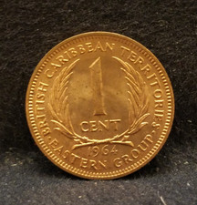 1964 British East Caribbean Territories cent, RB UNC, KM-2 (EC2)