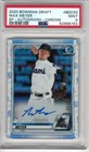 2020 Bowman Chrome Draft Max Meyer Refractor Auto SP  /99 Image Variation PSA 9