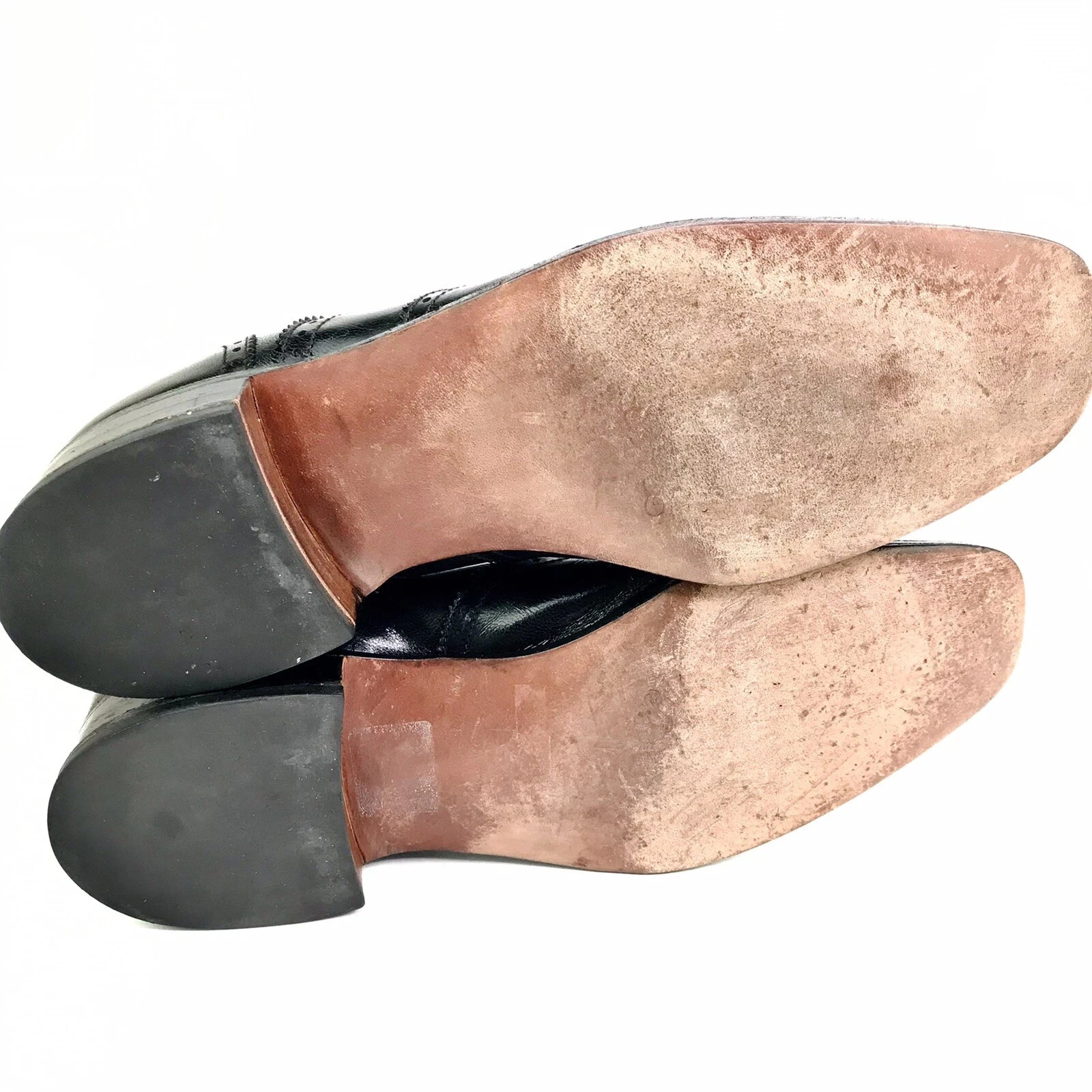 Embassy collection by Hanover VTG Mens Size 10 black leather oxford shoes 3308