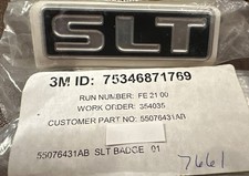 1997-2003 Dodge Dakota Durango Slt Decal Emblem Badge Nameplate Mopar 55076431ab 1997-2003 Dodge Dakota Durango Slt Decal Emblem Badge Nameplate Mopar 55076431ab