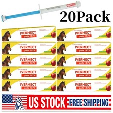 20 Pack New Paste Wormer Horse Dewormer Apple Flavor US Free Shipping EXP 1/2028