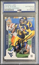 Steve Slaton Signed 2008 Upper Deck Draft Edition Rookie Card PSA/DNA Slabbed