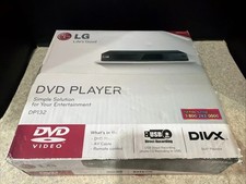 LG DVD Player DP132 DIVX USB Direct Recording With Remote Black New Sealed