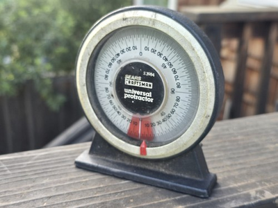 #ad Vintage Sears Craftsman Magnetic Universal Protractor #3984 VTG $6.99