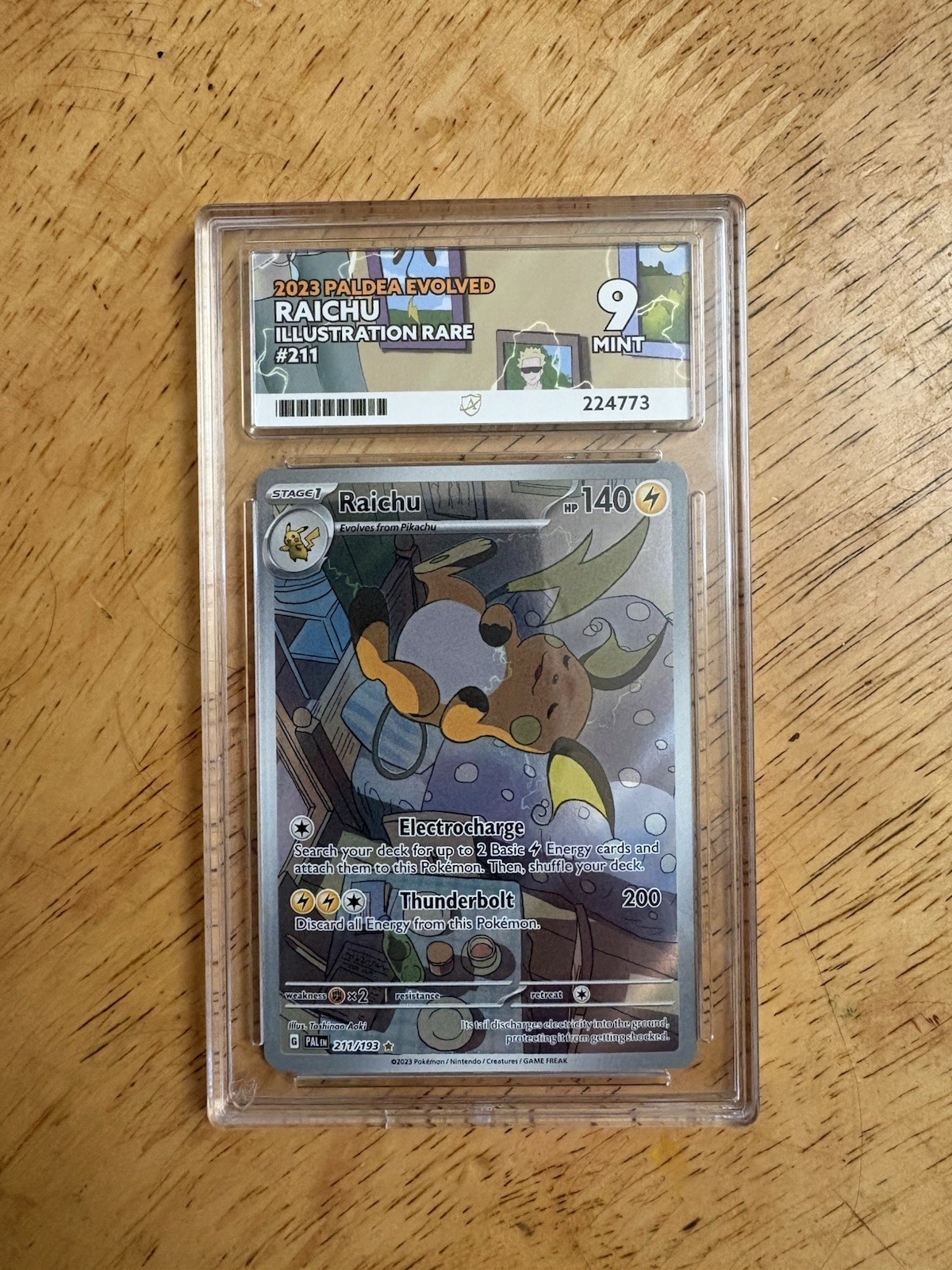 Pokemon TCG: Paldea Evolved (211/193): Raichu Special Illustration Rare Ace 9