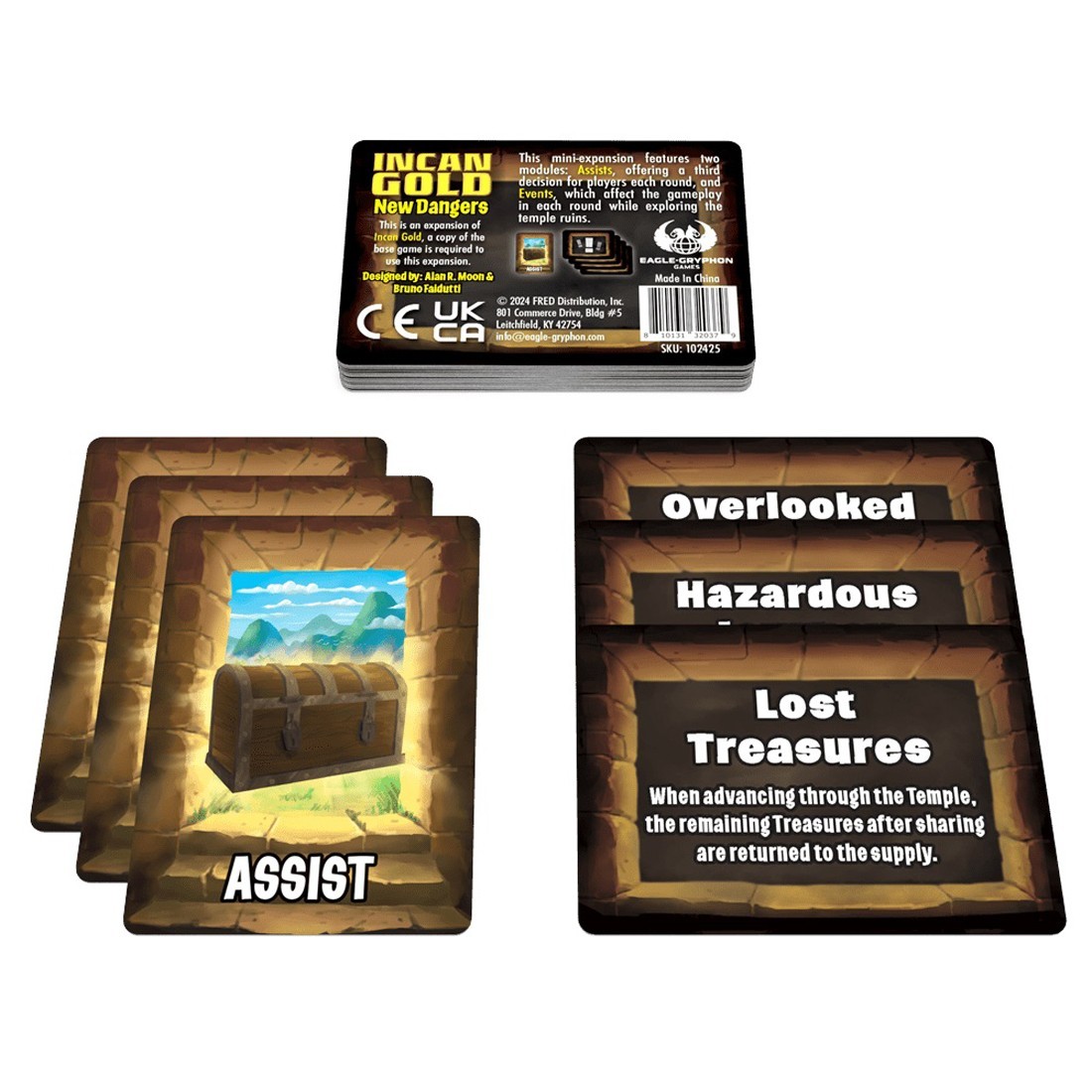 Incan Gold Card Game: New Dangers Expansion