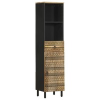 Badschrank Badezimmerschrank BadmöBel Hochschrank Massivholz Mango Vidaxl