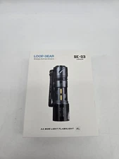 Loop Gear SK-03 Black Armor Flashlight  Side Light Open Box