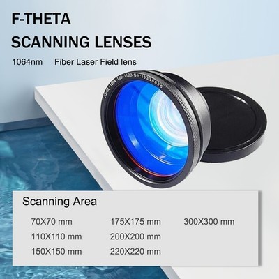 1064nm 70mm-300mm F-theta Scan Lens Field Lens For Fiber Laser Marking Machine